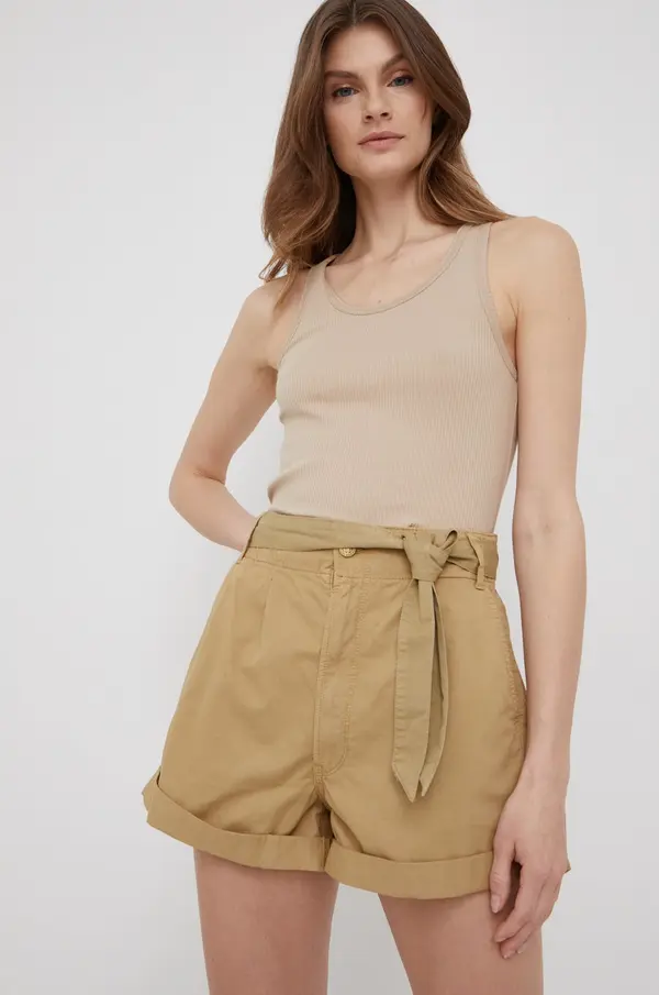Pepe Jeans Bombažne kratke hlače Pepe Jeans Kaylee Short