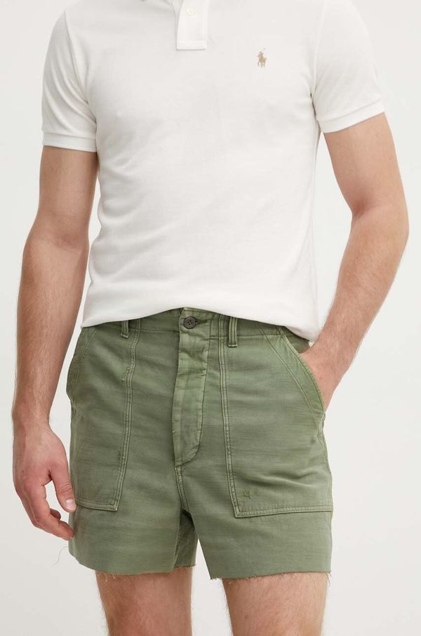 Polo Ralph Lauren Bombažne kratke hlače Polo Ralph Lauren zelena barva, 211949934