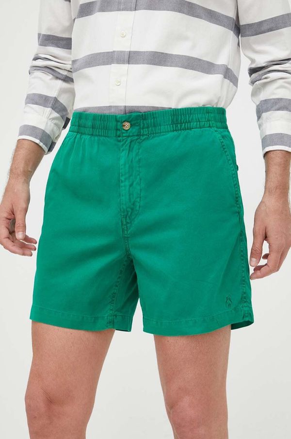Polo Ralph Lauren Bombažne kratke hlače Polo Ralph Lauren zelena barva
