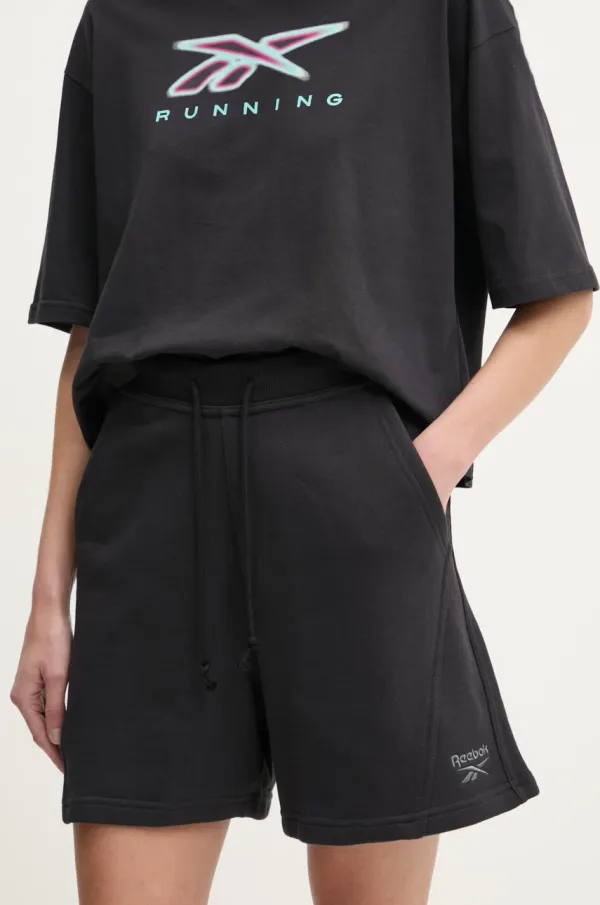 Reebok Classic Bombažne kratke hlače Reebok Classic črna barva, 100214095