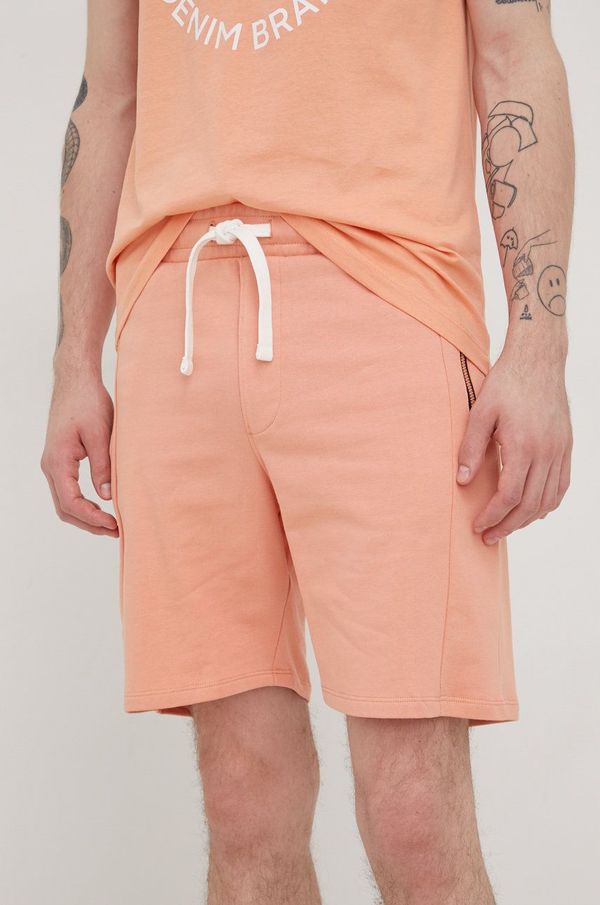 Tom Tailor Bombažne kratke hlače Tom Tailor moško, oranžna barva