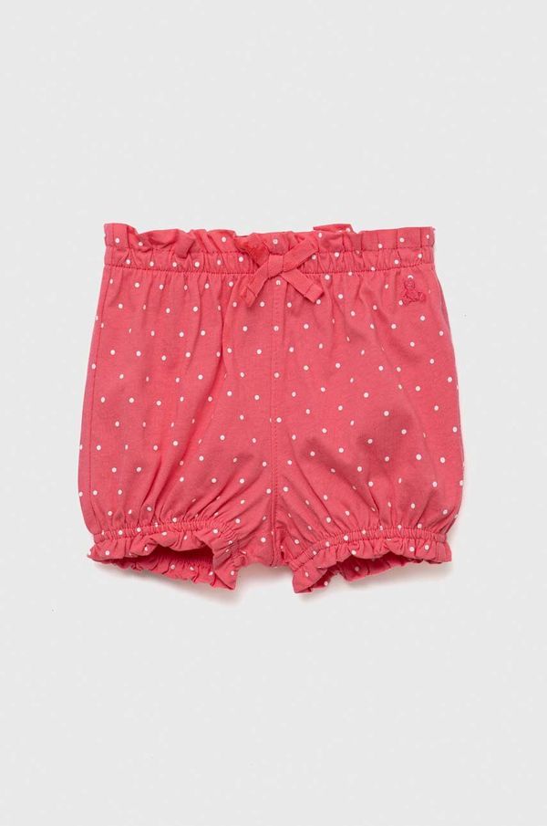 Gap Bombažne kratke hlače za dojenčke GAP vijolična barva
