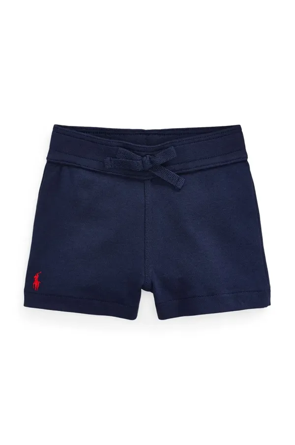 Polo Ralph Lauren Bombažne kratke hlače za dojenčke Polo Ralph Lauren mornarsko modra barva, 320743170001