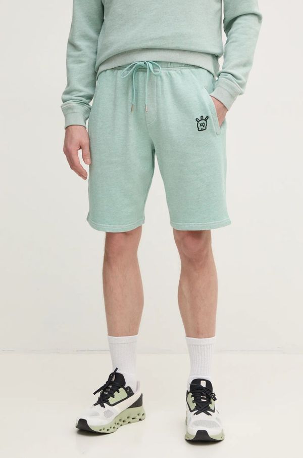 Zadig&Voltaire Bombažne kratke hlače ZADIG&VOLTAIRE turkizna barva, JMBS00005