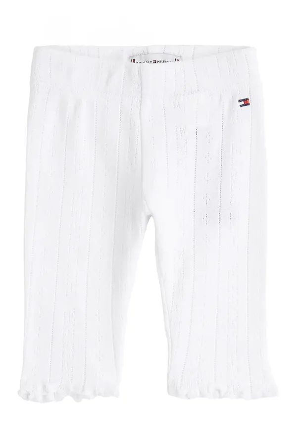 Tommy Hilfiger Bombažne pajkice za dojenčke Tommy Hilfiger bela barva, KN0KN02035
