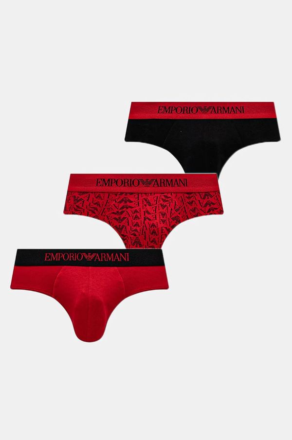 Emporio Armani Underwear Bombažne spodnjice Emporio Armani Underwear rdeča barva, 111624 4F722