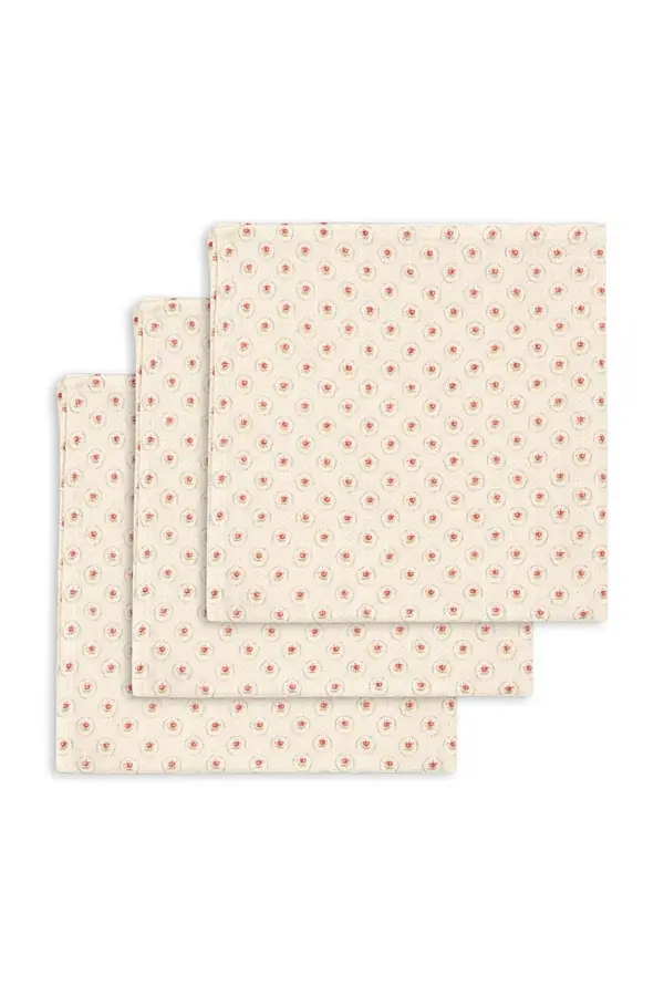 Konges Sløjd Bombažne tetra plenice za dojenčka Konges Sløjd MUSLIN CLOTH GOTS 3-pack