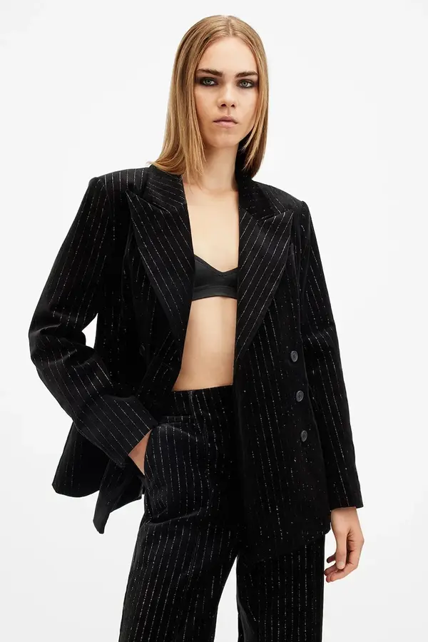 AllSaints Bombažni blazer AllSaints SEVENH