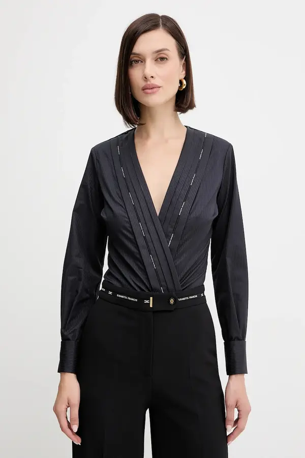 Elisabetta Franchi Bombažni body Elisabetta Franchi