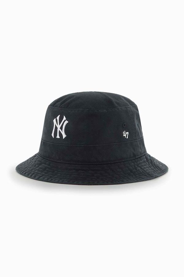 47brand Bombažni klobuk 47brand New York Yankeees črna barva