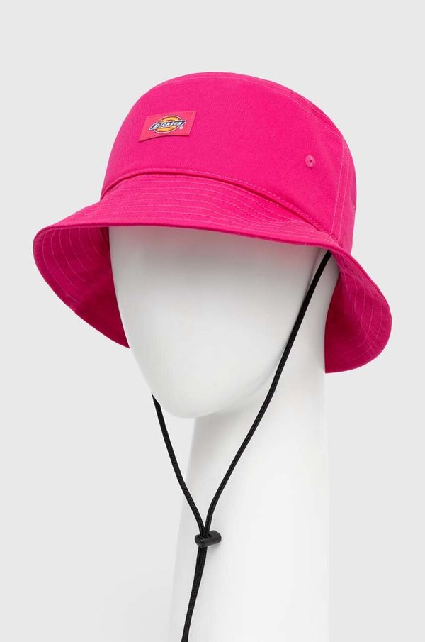 Dickies Bombažni klobuk Dickies roza barva