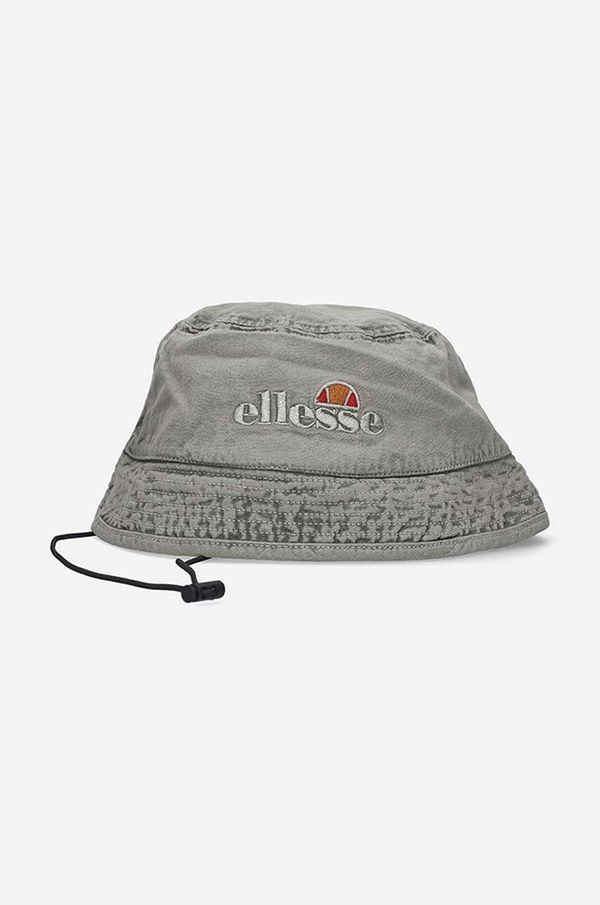 Ellesse Bombažni klobuk Ellesse Frallla Bucket siva barva