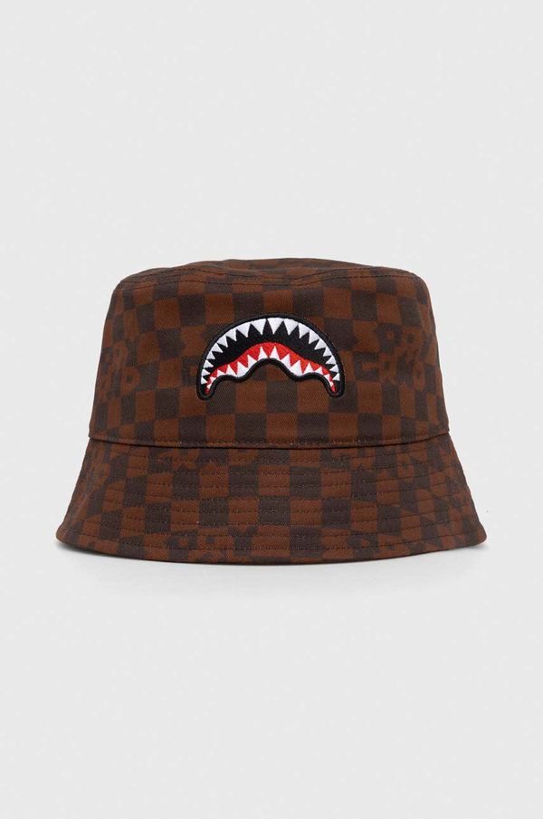Sprayground Bombažni klobuk Sprayground rjava barva