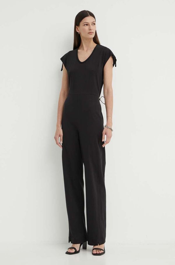 G-Star Raw Bombažni kombinezon G-Star Raw črna barva, D24575-B771