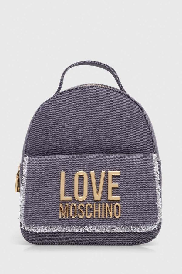 Love Moschino Bombažni nahrbtnik Love Moschino vijolična barva