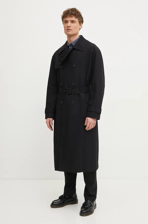 Michael Kors Bombažni plašč Michael Kors črna barva, CR5208FDTY