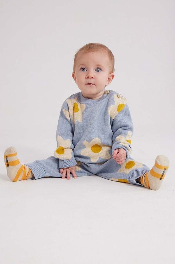 Bobo Choses Bombažni pulover za dojenčke Bobo Choses