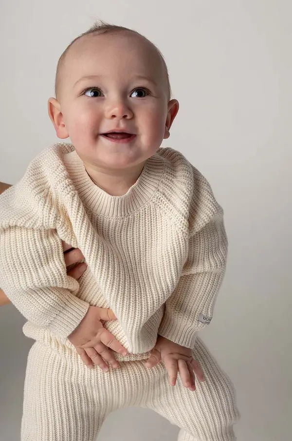 Donsje Bombažni pulover za dojenčke Donsje Jade Sweater