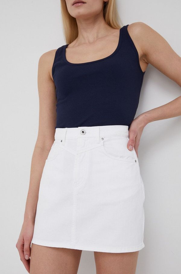 Pepe Jeans Bombažno jeans krilo Pepe Jeans Rachel Skirt