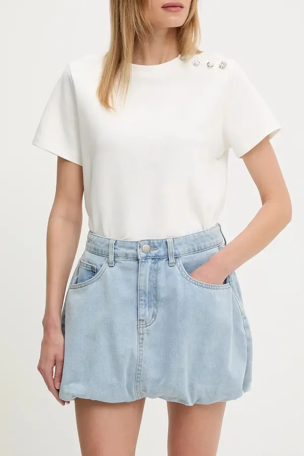 Answear.LAB Bombažno krilo iz jeansa Answear.LAB