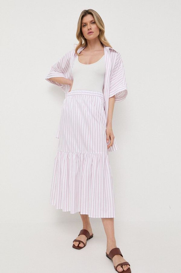 Max Mara Leisure Bombažno krilo Max Mara Leisure bela barva