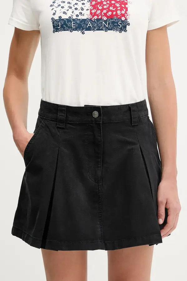 Tommy Jeans Bombažno krilo Tommy Jeans