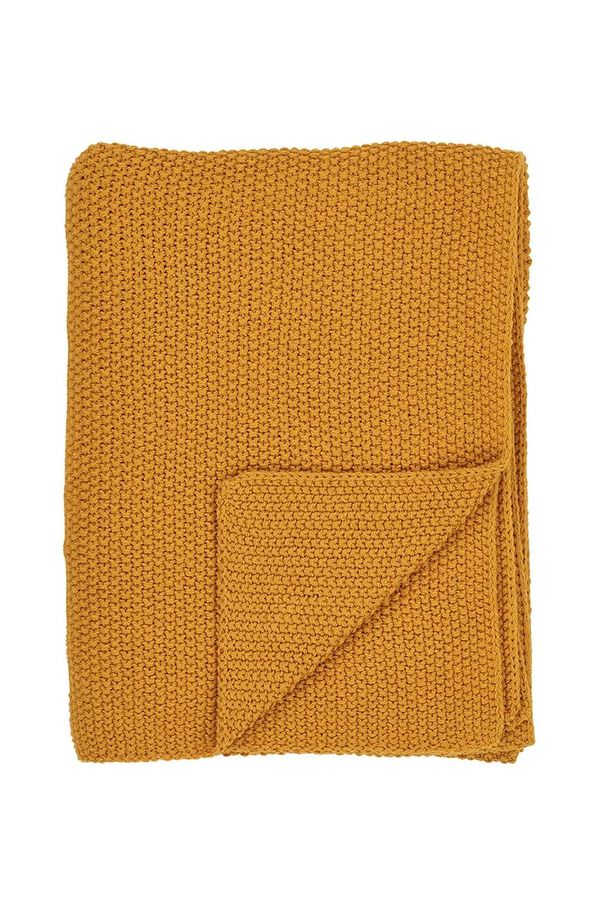 House Nordic Bombažno posteljno pregrinjalo House Nordic Santos rumena barva