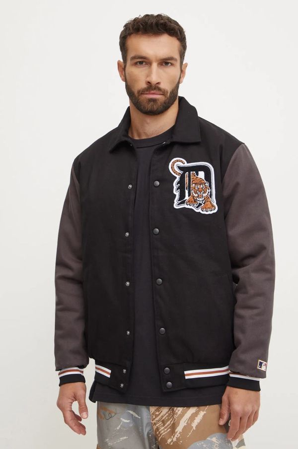 47 brand Bomber jakna 47 brand MLB Detroit Tigers moška, črna barva, BC009PMILXK636502JK