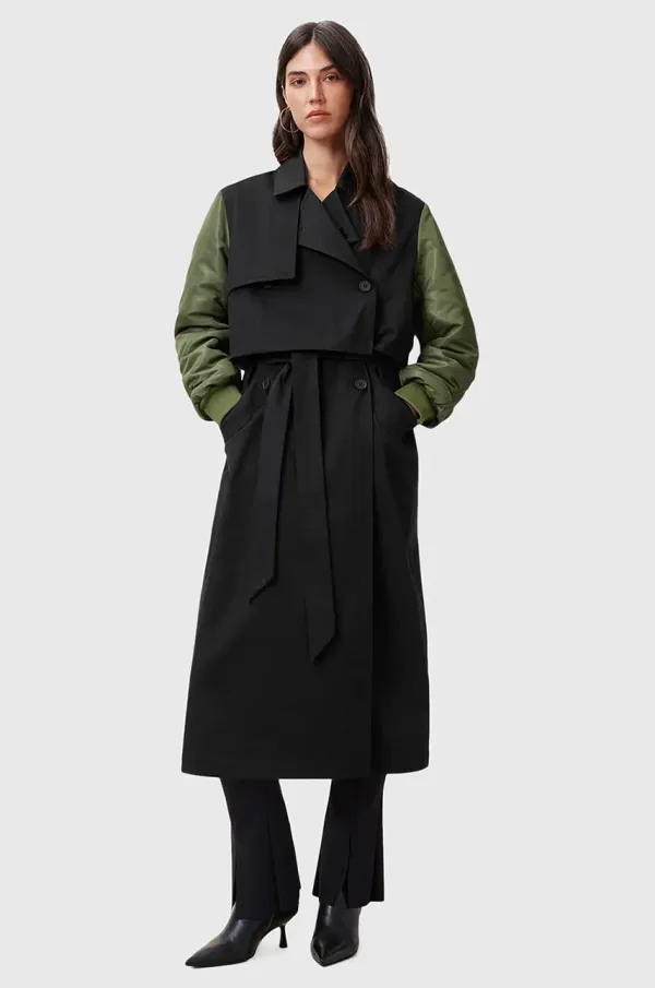 AllSaints Bomber jakna AllSaints PENNI črna barva, W021OC