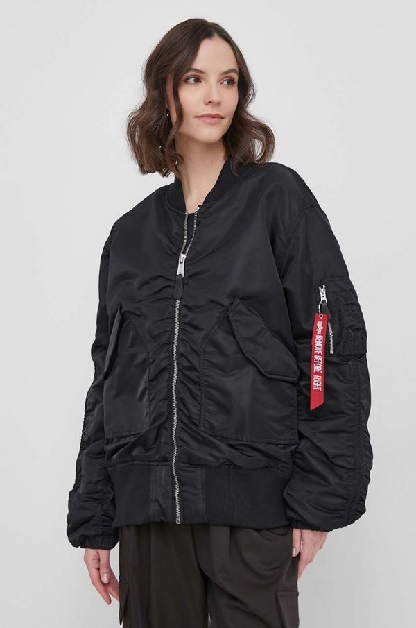 Alpha Industries Bomber jakna Alpha Industries CWU MA-1 Bomber NC Wmn ženska, črna barva