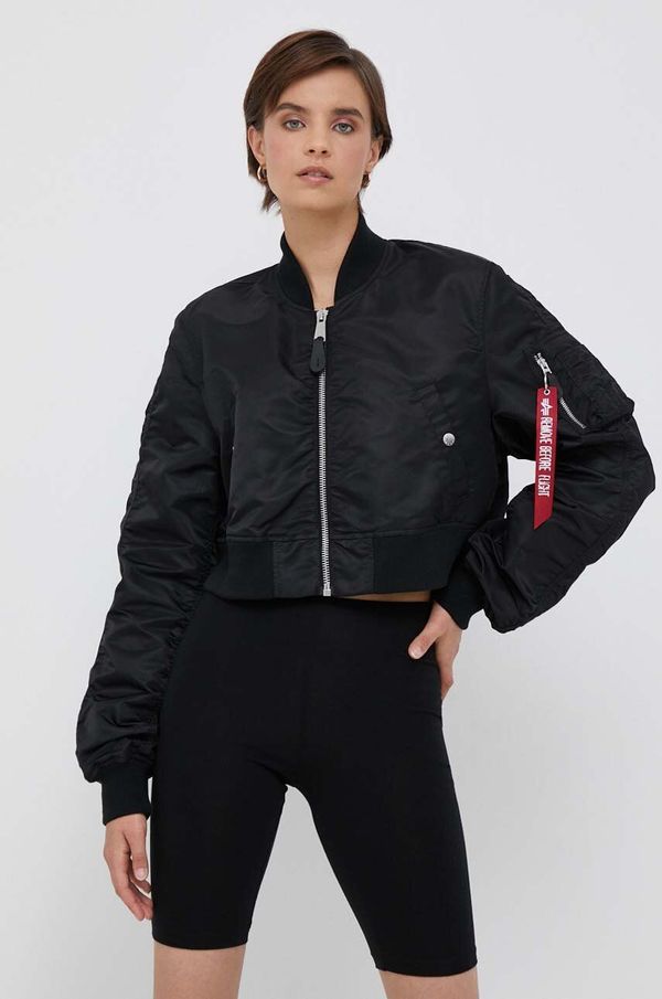 Alpha Industries Bomber jakna Alpha Industries MA-1 BOXY WMN ženska, črna barva