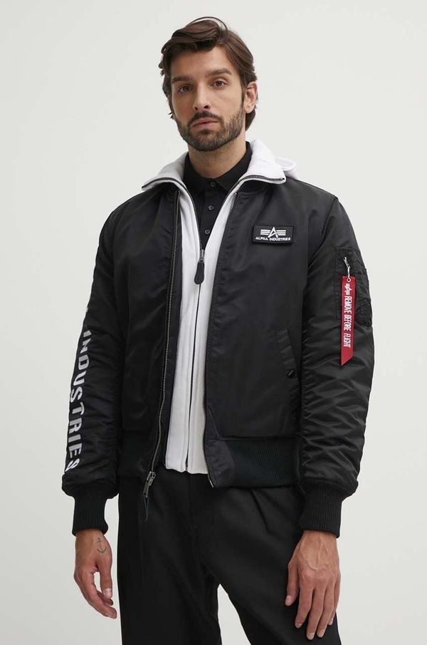 Alpha Industries Bomber jakna Alpha Industries MA-1 D-Tec SE moška, črna barva