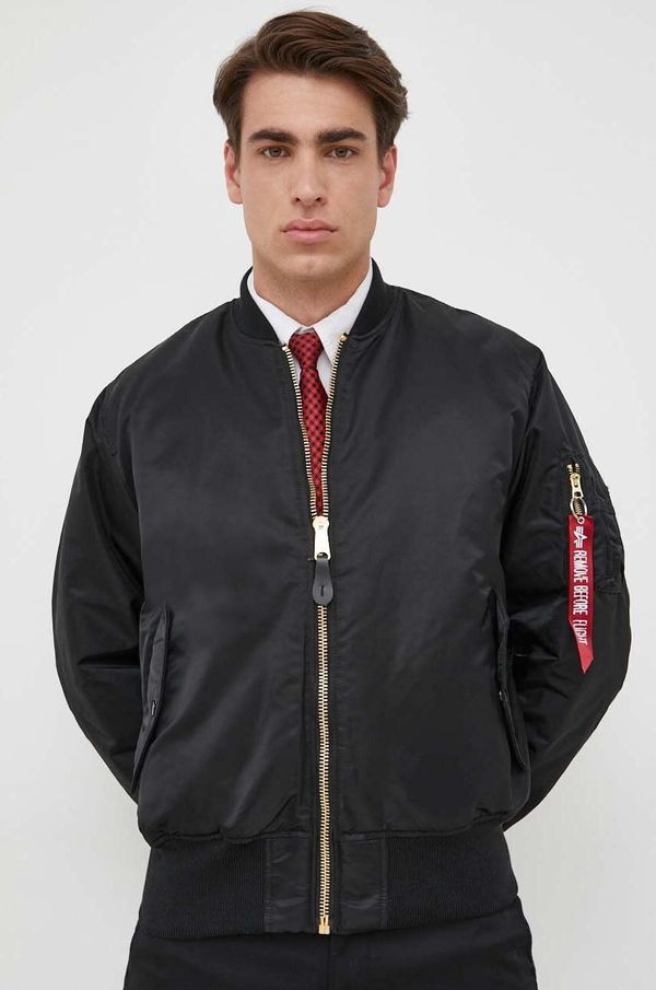 Alpha Industries Bomber jakna Alpha Industries MA-1 moški, črna barva, 100101.03