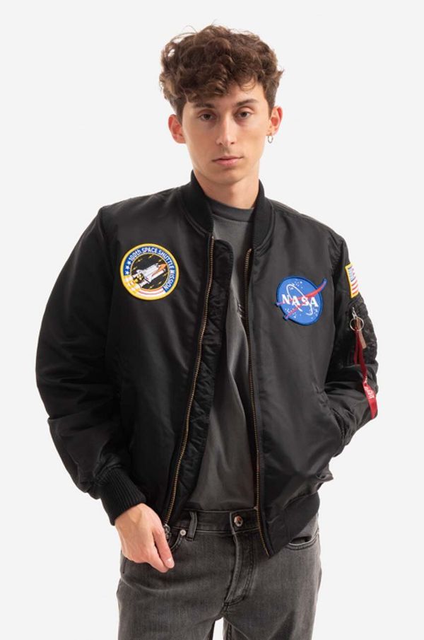 Alpha Industries Bomber jakna Alpha Industries MA-1 NASA moška, črna barva