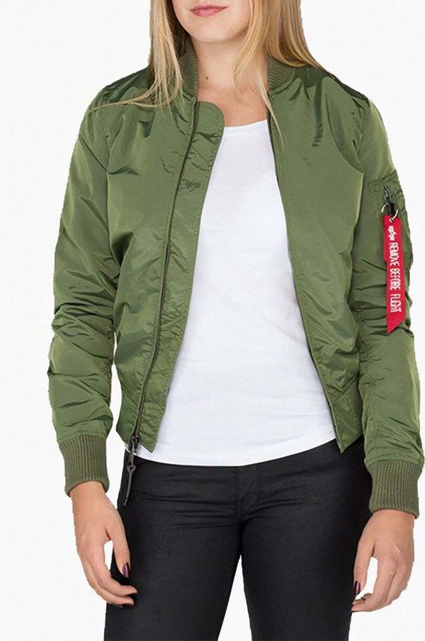 Alpha Industries Bomber jakna Alpha Industries MA-1 TT 141041 01 ženska, zelena barva