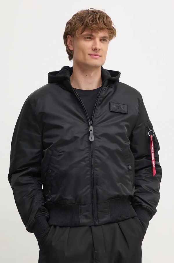 Alpha Industries Bomber jakna Alpha Industries MA-1 ZH Back Print moška, črna barva