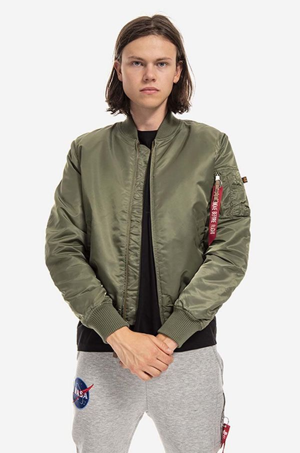 Alpha Industries Bomber jakna Alpha Industries moška, zelena barva