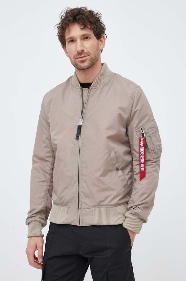 Alpha Industries Bomber jakna Alpha Industries moški, bež barva