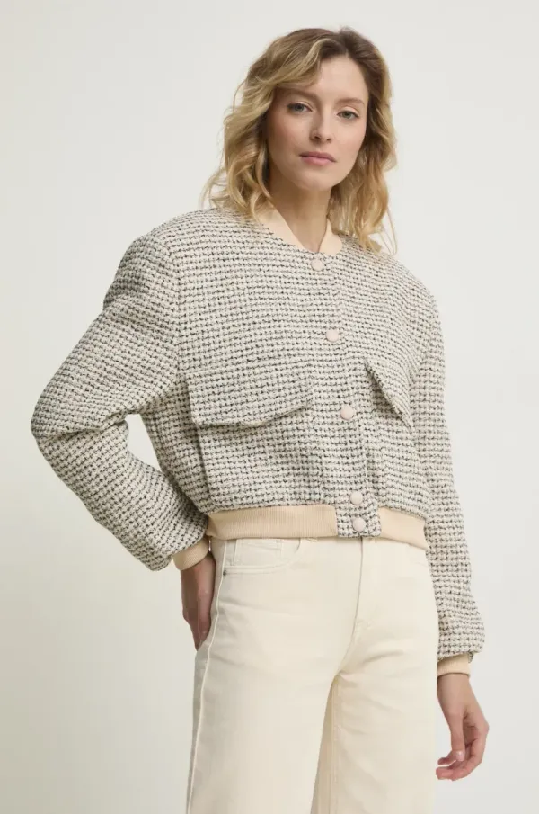 Answear Lab Bomber jakna Answear Lab bež barva