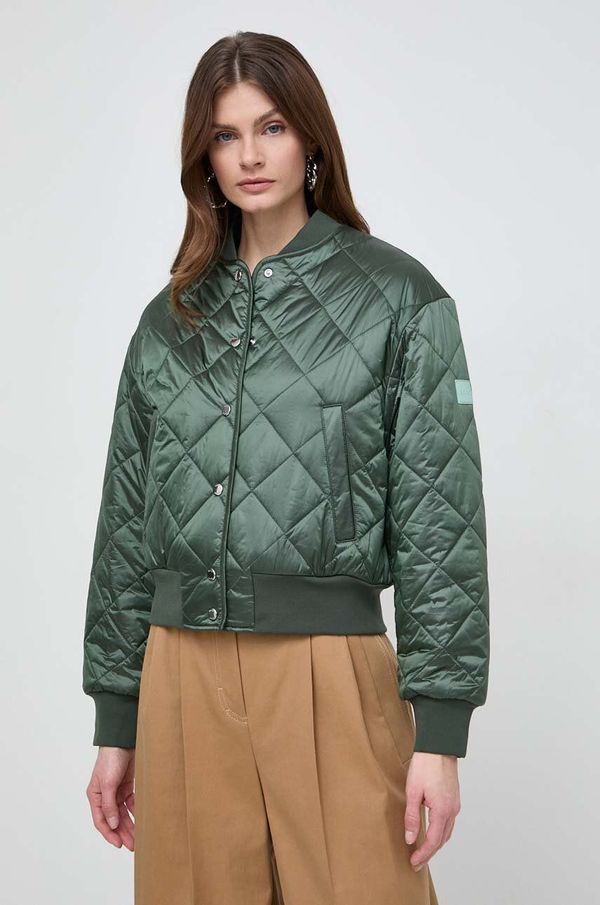 Boss Orange Bomber jakna Boss Orange ženski, zelena barva