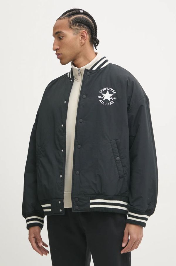 Converse Bomber jakna Converse moška, črna barva, 10026976-A01