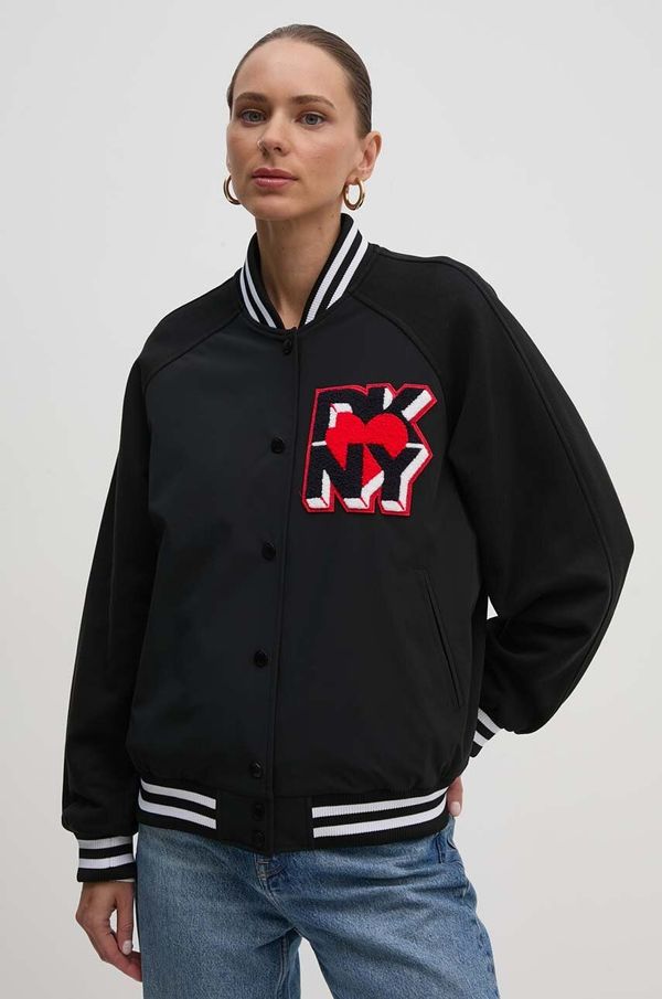 DKNY Bomber jakna Dkny ženska, črna barva, D2E4A109