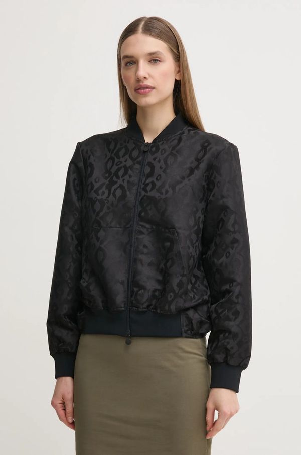 EA7 Emporio Armani Bomber jakna EA7 Emporio Armani ženska, črna barva, AF15382.7W000483