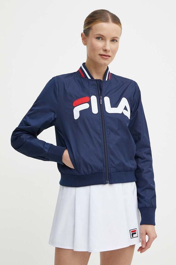 Fila Bomber jakna Fila Larkana ženske, mornarsko modra barva, FAW0758