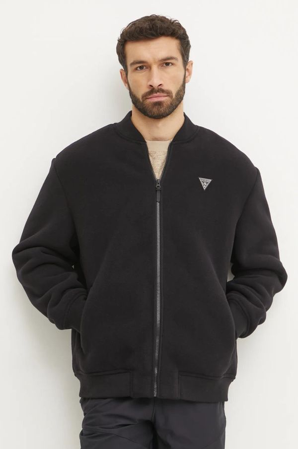 Guess Bomber jakna Guess moška, črna barva, Z4BL04 KCEB0