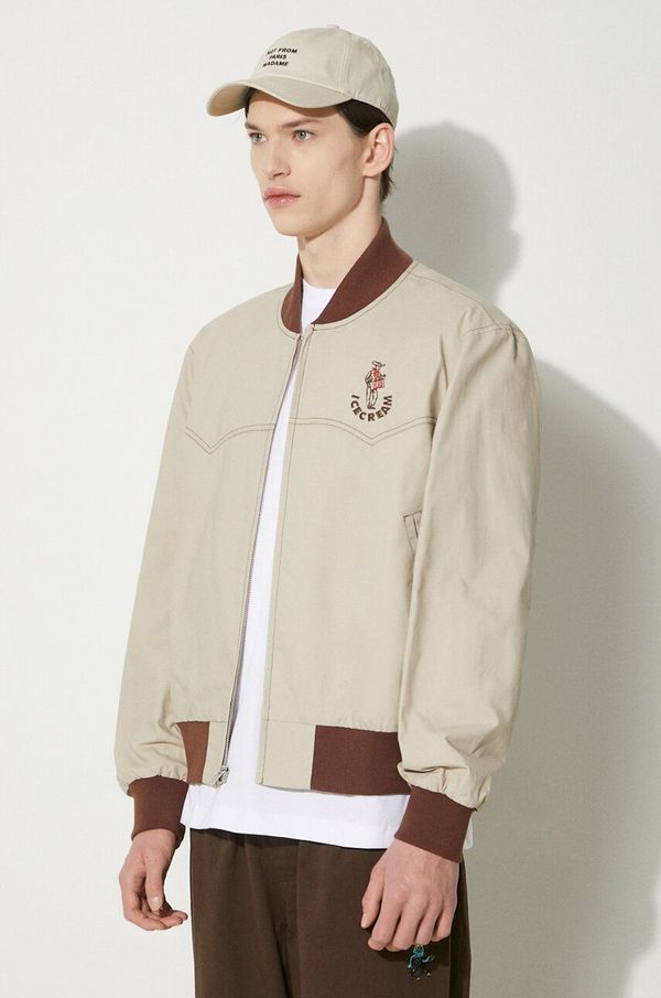 Icecream Bomber jakna ICECREAM Western Bomber moška, bež barva, IC24202