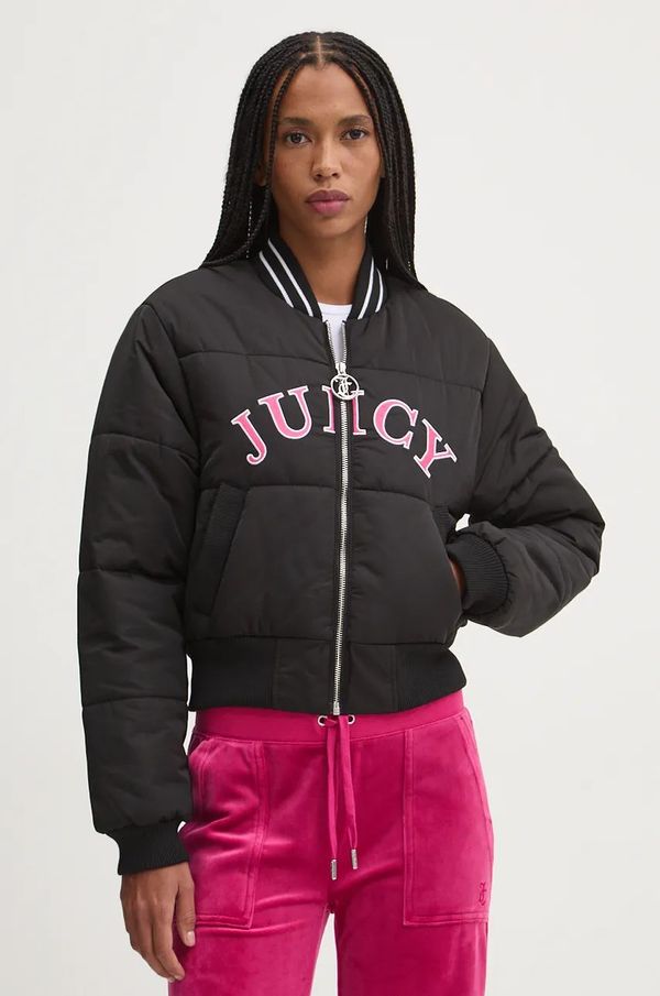 Juicy Couture Bomber jakna Juicy Couture KELSEY PUFFER ženska, črna barva, JCOIJ224557