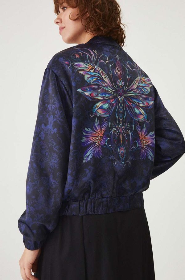 Medicine Bomber jakna Medicine ženski, mornarsko modra barva