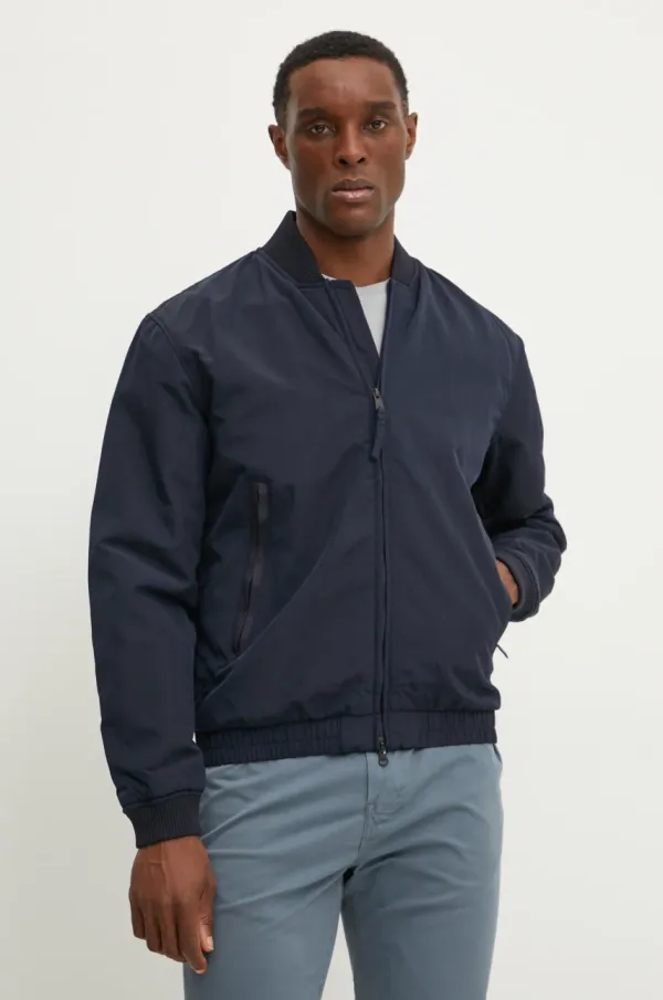 Napapijri Bomber jakna Napapijri A-Montale moška, mornarsko modra barva, NP0A4ICN1761