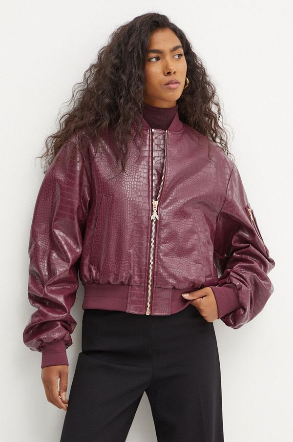 Patrizia Pepe Bomber jakna Patrizia Pepe ženska, bordo barva, 8O0136 E050